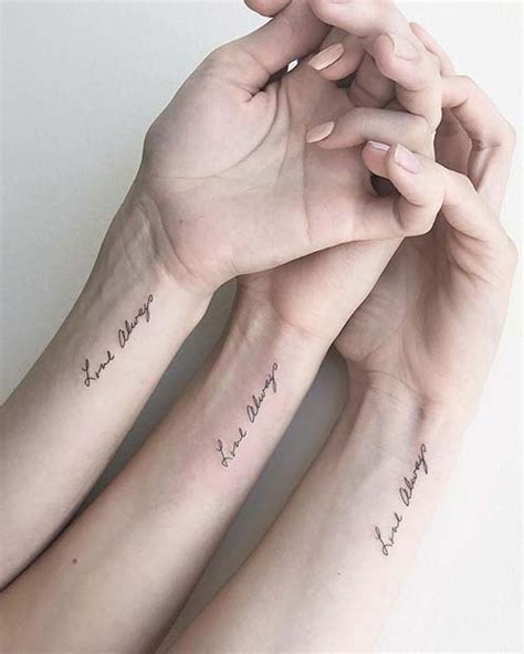 Meaningful Mother Daughter Word Tattoo Ideas