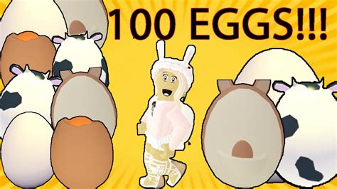 I Hatched 100 EGGS In Roblox Adopt Me - YouTube