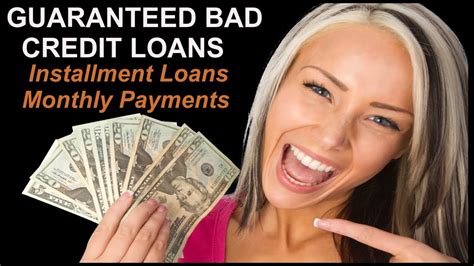 BAD CREDIT LOANS GUARANTEED APPROVAL LENDERS - Get Access To These Bad Credit Lenders - YouTube