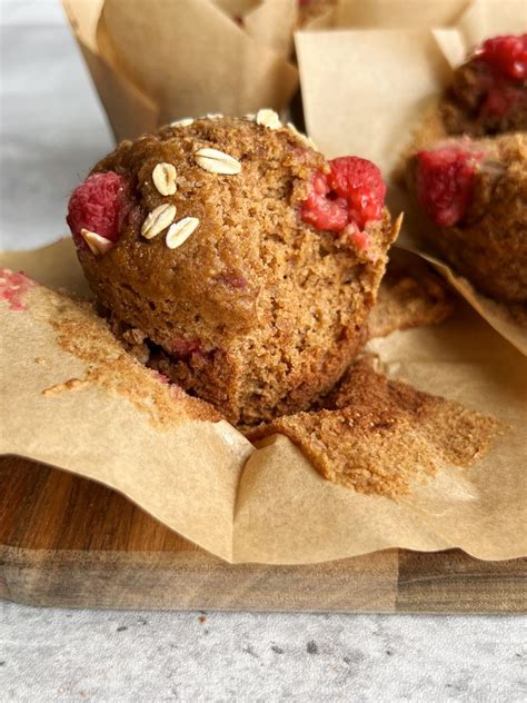 Spelt Flour Raspberry Muffins - Something Nutritious