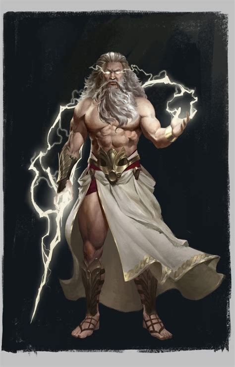 ArtStation - Zeus (Oceans&Empires), Bangku An | Zeus mitologia griega ...