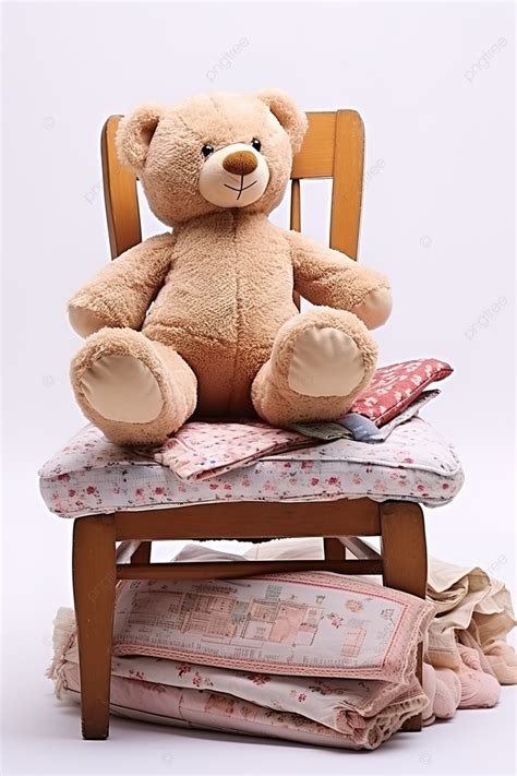 Teddy Bear Sitting On A Teddy Chair Background Wallpaper Image For Free ...