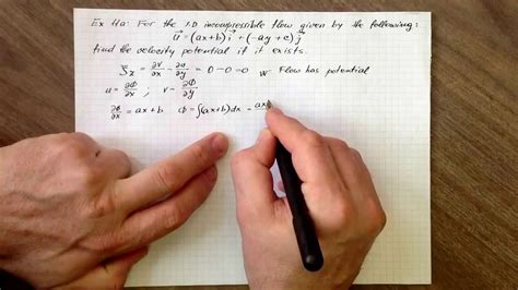 Example 11a: Finding velocity potential - YouTube
