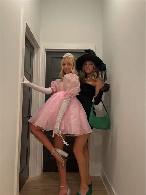 Glinda the Good Witch/Elphaba the Wicked Witch duo besties halloween ...