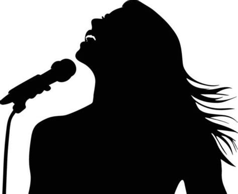 Singing Silhouette Vector Art, Icons, and Graphics for Free Download