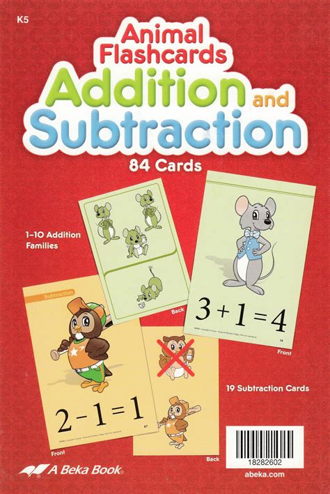 ABEKA FLASHCARDS ADD AND SUB - Second Harvest Curriculum