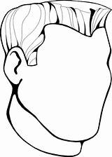 Man Face Coloring sketch template