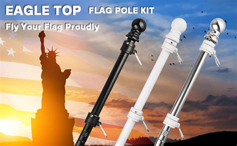 Amazon.com : EAGLE TOP American Flag Pole Kit, 6 FT Flag Poles for ...