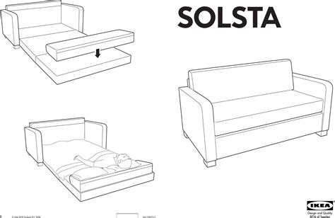 Ikea Solsta Sofa Bed Assembly Instruction