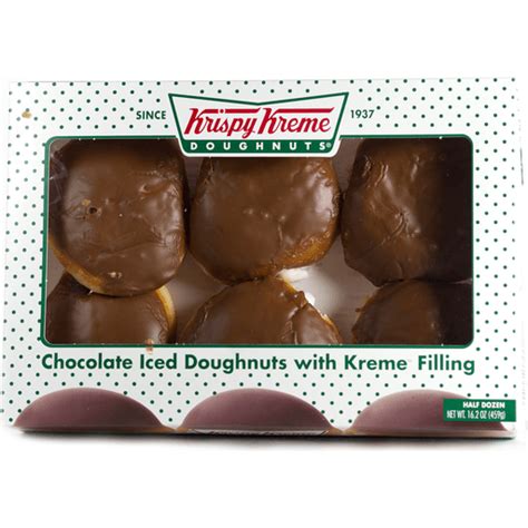 Krispy Kreme Doughnuts, Chocolate Iced, with Kreme Filling | Shop ...