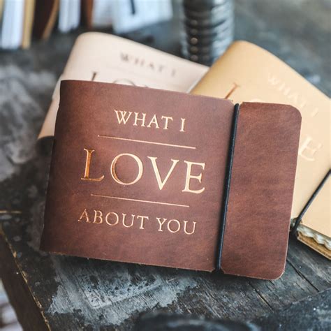 What I Love About You | Leather Fill In The Blank Book – Seasonal Picks