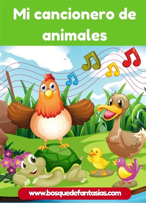 CANCIONERO INFANTIL: Fichas con canciones de animales | Cancionero infantil, Canciones cortas ...