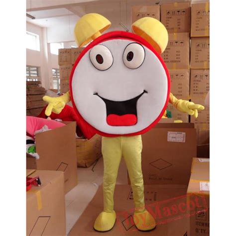 Cosplay Cartoon Alarm Clock Mascot Costume