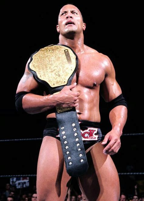 The Rock WCW World Heavyweight Champion "Big Gold Belt" The Rock ...