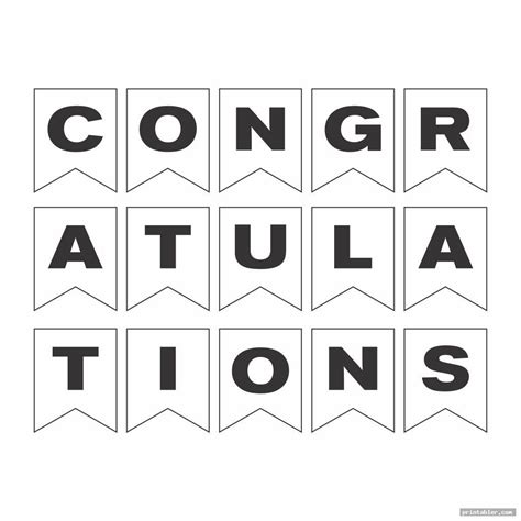 Congratulations Banner Printable - Gridgit.com