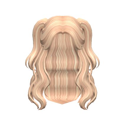 Blonde Cute Wavy Hair with Short Pigtails | Roblox Item - Rolimon's