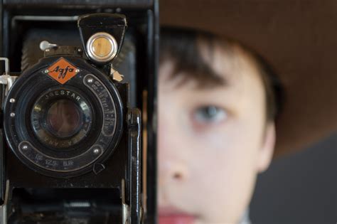 Vintage Camera And Boy Free Stock Photo - Public Domain Pictures