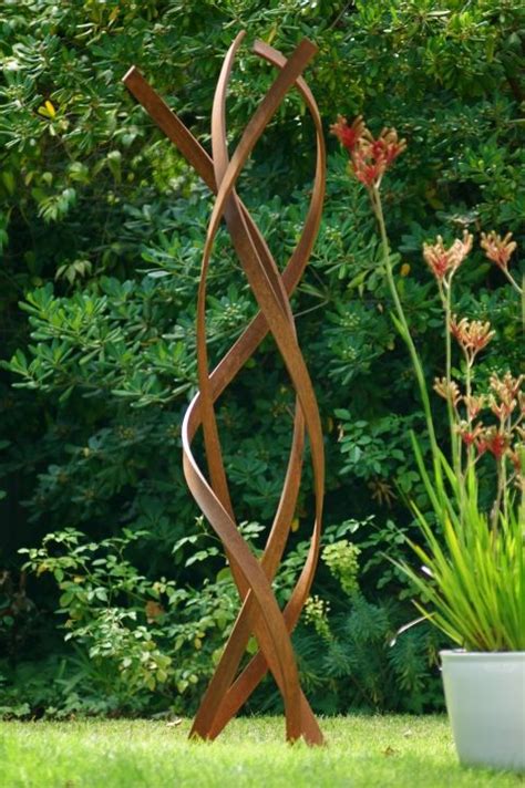 Kismet | Modern Outdoor Sculpture/Terra Sculpture | Metal garden art ...