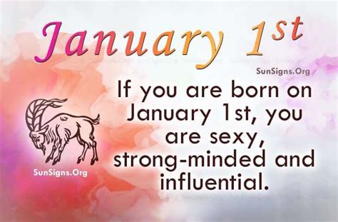 January 1 Famous Birthdays - SunSigns.Org