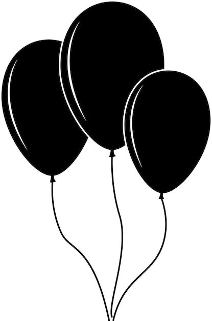 Birthday Balloon Silhouette