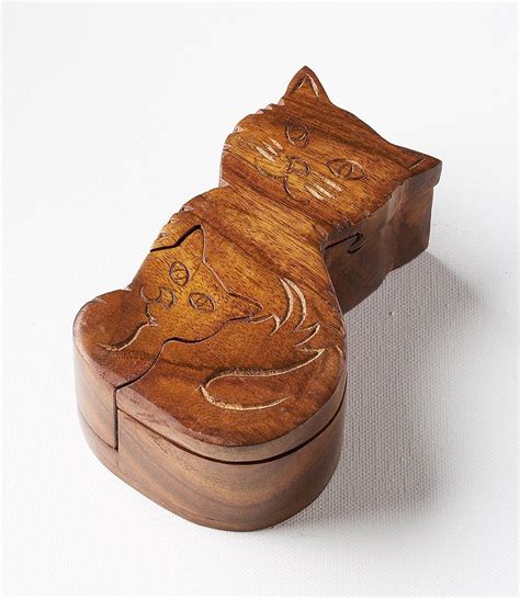 Mama Cat Puzzle Box in 2021 | Puzzle box, Wooden puzzle box, Wooden ...