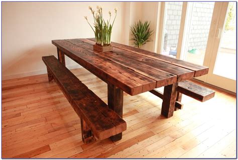 Rustic Bench Dining Table - Bench : Home Design Ideas #4RDbNXM4Dy108130