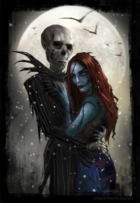 Jack and Sally 'Meant to Be' - Nightmare Before Christmas Fan Art ...