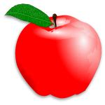 Crystal apple vector clip art | Free SVG