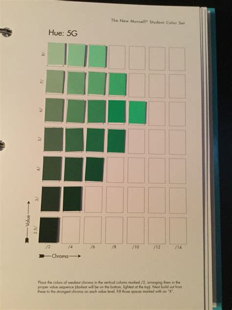 Printable Munsell Color Chart