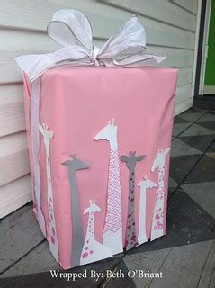 Giraffe Baby Shower Gift Wrap | Beth O'Briant | Flickr