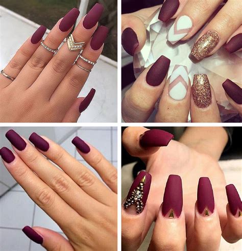 Burgundy Nails: 45 Nail Designs For Different Shapes & Shopping Ideas