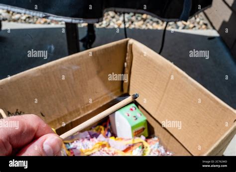 Punks are slow burning sticks used to light fireworks Stock Photo - Alamy