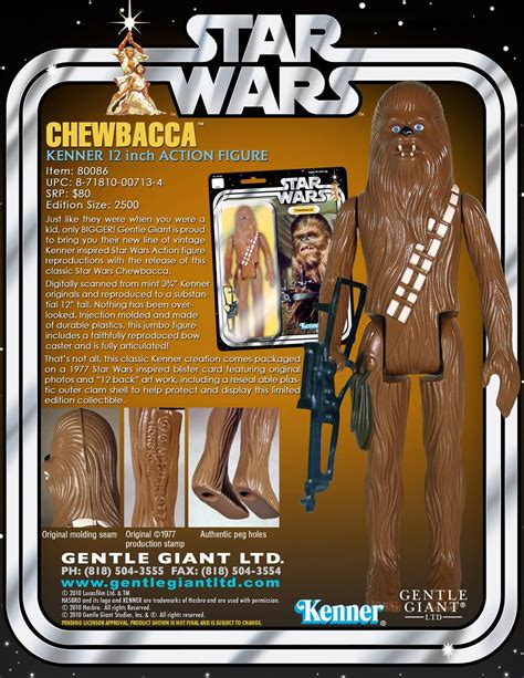 The Blot Says...: Chewbacca 12” Jumbo Vintage Kenner Star Wars Action Figure by Gentle Giant