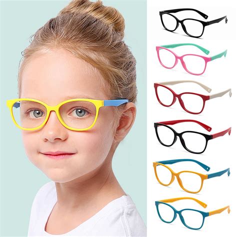 New Children Glasses Frame Anti blue Rays Glasses Soft Silicone Frame Children Flexible ...