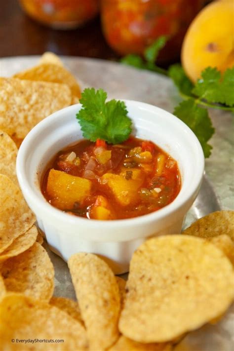 Peach Salsa Canning Recipe - Everyday Shortcuts