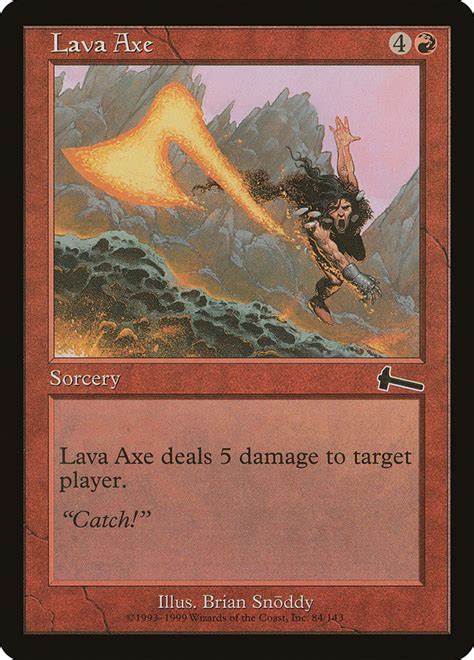 Lava Axe · Urza's Legacy (ULG) #84 · Scryfall Magic The Gathering Search