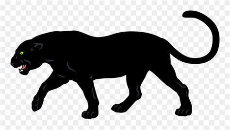 Download Cartoon Black Panther Animal Clipart (#112199) - PinClipart