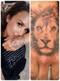 Chatter Busy: Demi Lovato Gets Huge Lion Tattoo