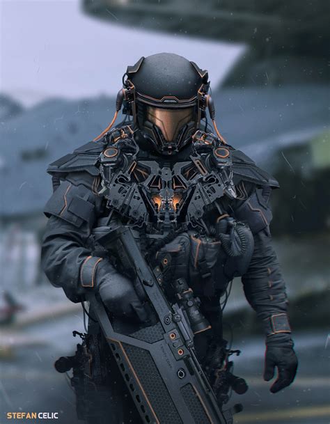 ArtStation - Futuristic Soldier