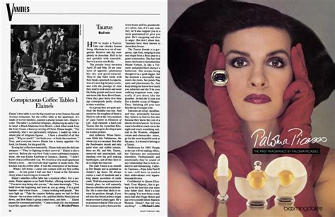 Conspicuous Coffee Tables 1 Elaine's | Vanity Fair | May 1985