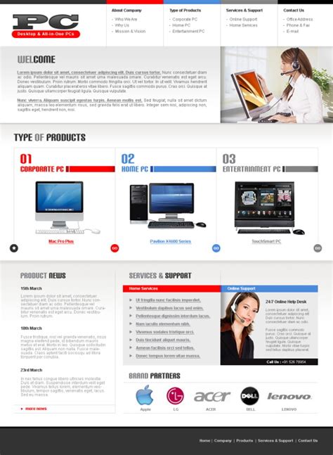 Electronics Shop HTML Template - 5690 - Electronics & Gadgets - Website Templates - DreamTemplate