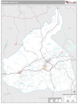 Mcdowell County, NC Map (Premium Style)