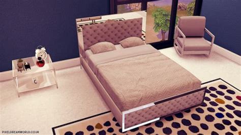 Sims Baby, Sims 4 Toddler, Quilted Bed Frame, Sims 4 Penthouse, Sims 4 Beds, Sims 4 Cc Furniture ...