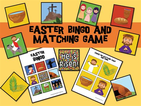 Easter Bingo and Matching Game – Deeper KidMin