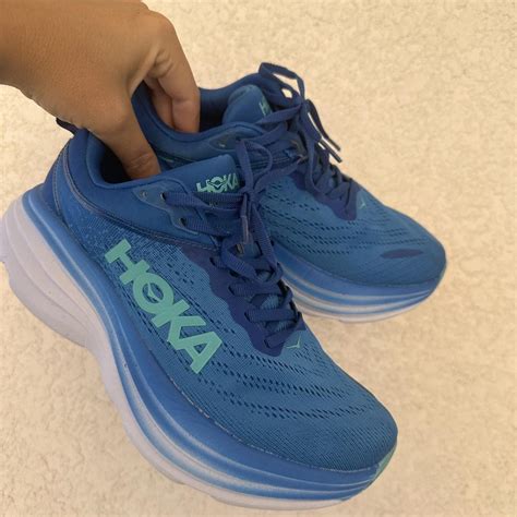 HOKA bondi 8 - blue Size 9 US woman / 40 EU used but... - Depop