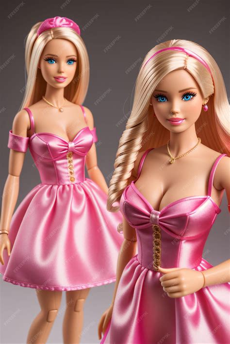 Premium AI Image | barbie dolls wearing pink or purple color clothes