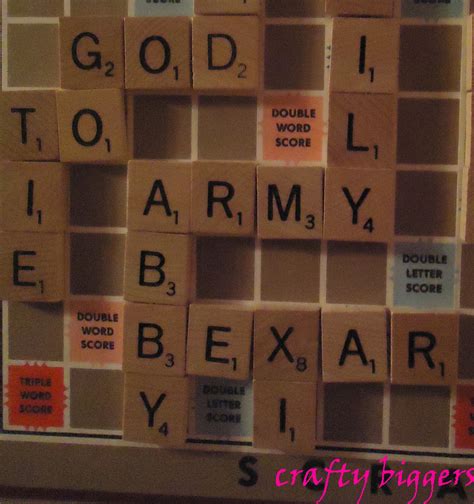 Crafty Biggers: Scrabble Wall Art