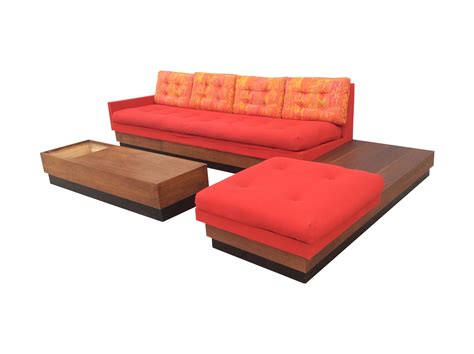 Adrian Pearsall L Shape Platform Sofa & Table Set | Sofa, Sofa decor, L ...