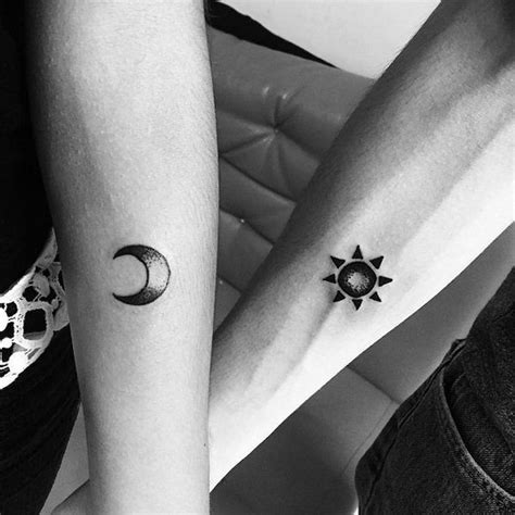 17+ Couple Tattoo Unique Moon in 2020 (With images) | Matching tattoos ...