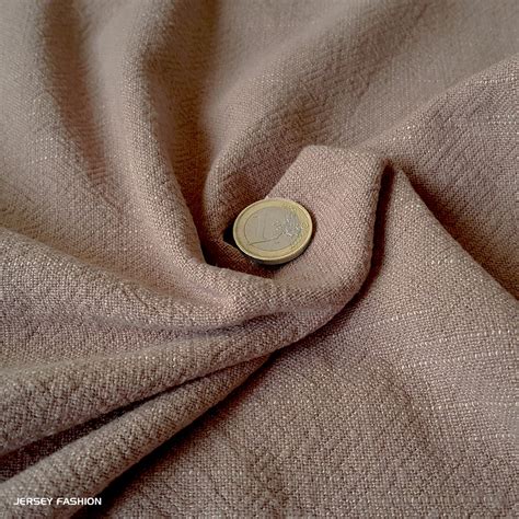 Viscose linen bio enzyme washed taupe | Linen blend fabrics